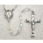 Aurora Glass April Rosary Boxed
