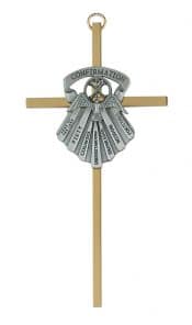 6in Brass Gifts of the Spirit Cross Boxed