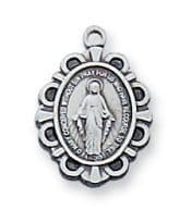 Sterling Miraculous Baby Pendant Boxed