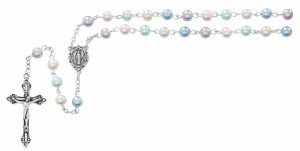 6mm Multi Color Miraculous Rosary Boxed