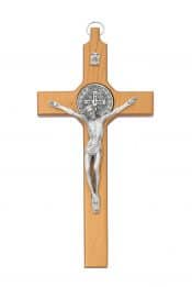 8in Wood St Benedict Crucifix Boxed