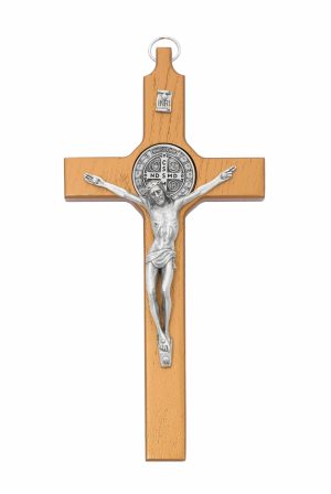 8in Wood St Benedict Crucifix Boxed