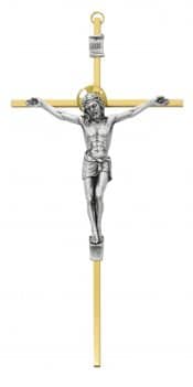 10" Brass Crucifix Boxed