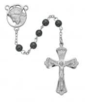 Hematite Ecce Homo Rosary Boxed