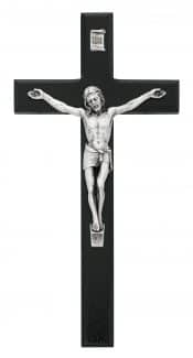 10 in. Black Crucifix Boxed
