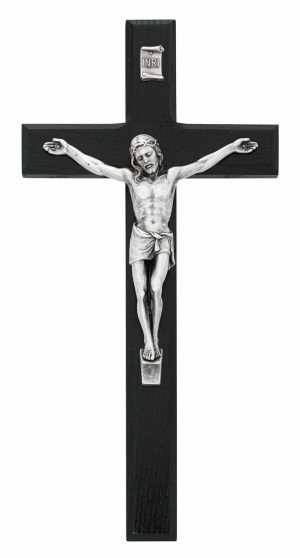 10 in. Black Crucifix Boxed