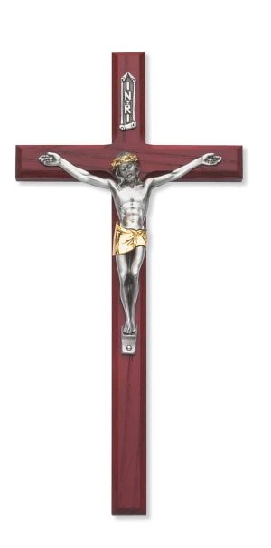 10 in. Cherry Crucifix Boxed