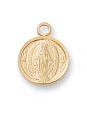 Gold over Sterling Miraculous Pendant