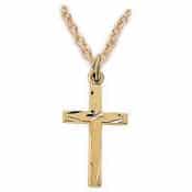 Gold Over Sterling Silver Cross Boxed