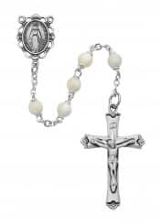 Genuine Mother of Pearl Rosary Boxed