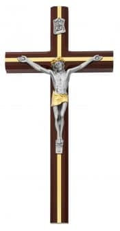 10 in. Cherry Crucifix Boxed