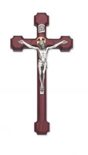 8 in. Cherry Crucifix Boxed