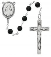 Black Onyx Rosary Boxed