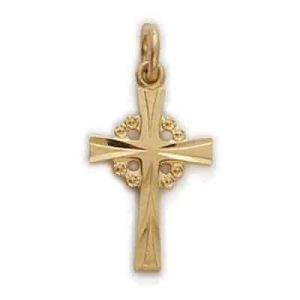 Gold over Sterling Silver Celtic Cross