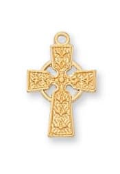Gold on Sterling Celtic Baby Chain and Boxed