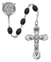 Black  Wood 4-Way Rosary Boxed