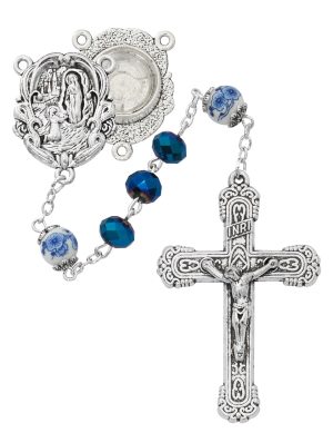 Lourdes Metallic Rosary Boxed