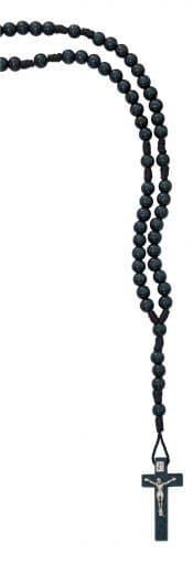 6mm Blue Wood Communion Rosary Boxed