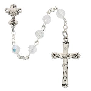 Crystal Communion Rosary Boxed