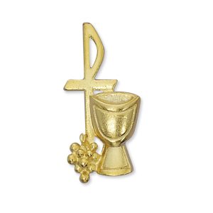 Gold Chalice Pin Carded