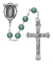 Teal Our Lady of Guadalupe Rosary Boxed