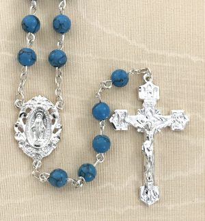Turquoise Gemstone Rosary Beads