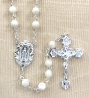 Mother of Pearl Gemstone Rosary Beads