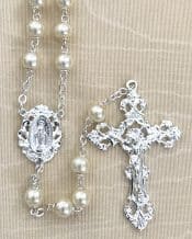 Round Pearl Rosary Beads