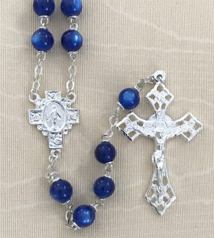 Blue Pearl Loc Link Rosary Beds