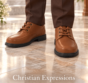 Boys Brown Lace Up First Communion Shoes