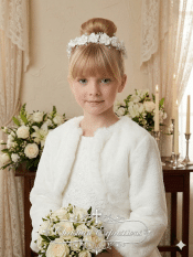 First Communion Floral Crown Wreath Headpiece