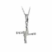 Sterling Silver St. Brigid's Cross Pendant for Kids