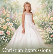 Classic Satin with Pleats First Communion Dress with Train