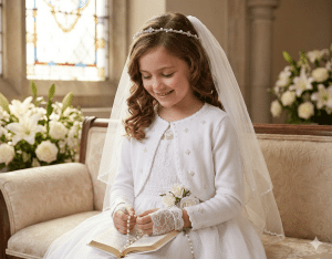 First Communion Cardigan Sweater