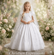 Spanish First Communion Dress Embroidered Maria with Bolero Jacket