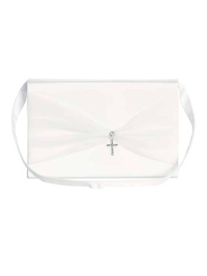 Girls First Communion Purse with Rhinestone Cross