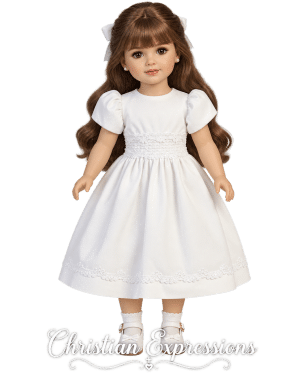 First Communion Doll Dress Matches Dress SP108