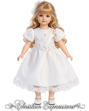 First Communion Doll Dress Matches Dress SP167