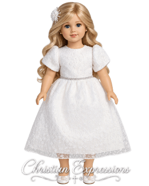 First Communion Doll Dress Matches Dress SP212