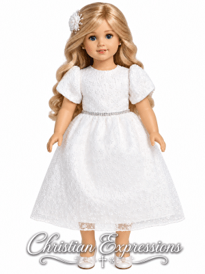 First Communion Doll Dress Matches Dress SP212