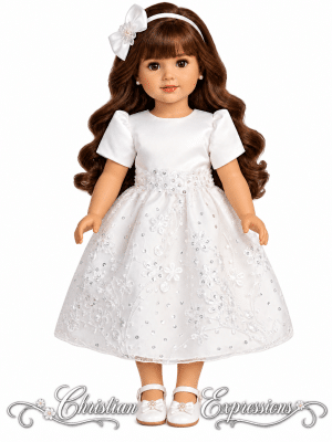 First Communion Doll Dress Matches Dress SP213