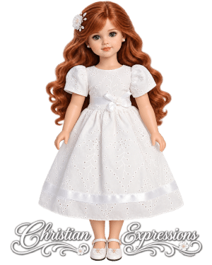 First Communion Doll Dress Matches Dress SP220