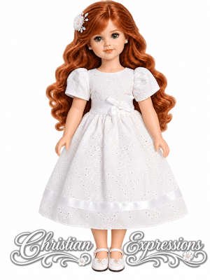First Communion Doll Dress Matches Dress SP220