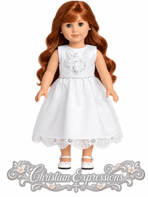 First Communion Doll Dress Matches Dress SP727