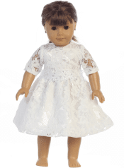 American Girl First Communion Doll Dress Matches Dress SP156