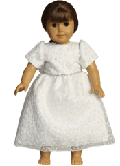 American Girl First Communion Doll Dress Matches Dress SP212