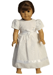 American Girl First Communion Doll Dress Matches Dress SP220