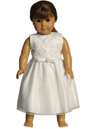 American Girl First Communion Doll Dress Matches Dress SP742