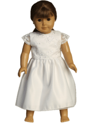 American Girl First Communion Doll Dress Matches Dress SP743