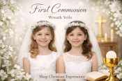 First Communion Wreath Veils
